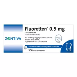 FLUORETTEN 0,5 mg tabletid, 300 tk