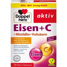 DOPPELHERZ Eisen+vit.C+L-histidiini tabletid, 30 tk