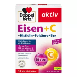 DOPPELHERZ Raud+Vit.C+L-histidiini tabletid, 30 tk