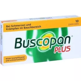 BUSCOPAN pluss 10 mg/800 mg suposiidid, 10 tk