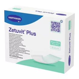 ZETUVIT Pluss eriti tugev imav kompress steriilne 10x10 cm, 10 tk