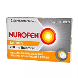 NUROFEN 200 mg Lemon sulavad tabletid, 12 tk