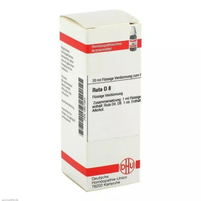 RUTA D 8 Lahjendus, 20 ml RUTA D 8 Lahjendus, 20 ml