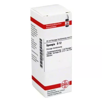 SPONGIA D 12 Lahjendus, 20 ml SPONGIA D 12 Lahjendus, 20 ml