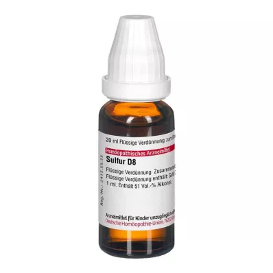 SULFUR D 8 Lahjendus, 20 ml SULFUR D 8 Lahjendus, 20 ml