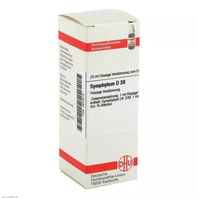 SYMPHYTUM D 30 Lahjendus, 20 ml SYMPHYTUM D 30 Lahjendus, 20 ml