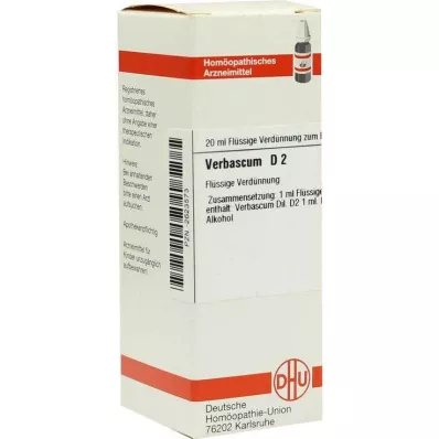 VERBASCUM D 2 lahjendus, 20 ml VERBASCUM D 2 lahjendus, 20 ml