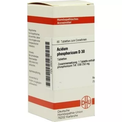 ACIDEUM PHOS D30, 80 tk ACIDEUM PHOS D30, 80 tk