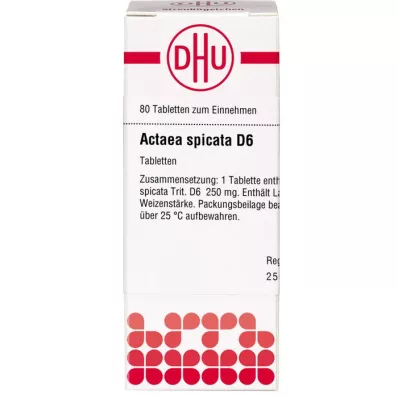 ACTAEA SPIC D 6, 80 tk