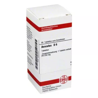 AESCULUS D 6 tabletti, 80 tk