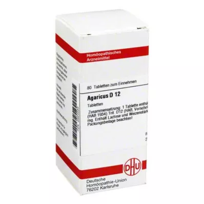 AGARICUS D 12 tabletti, 80 tk AGARICUS D 12 tabletti, 80 tk