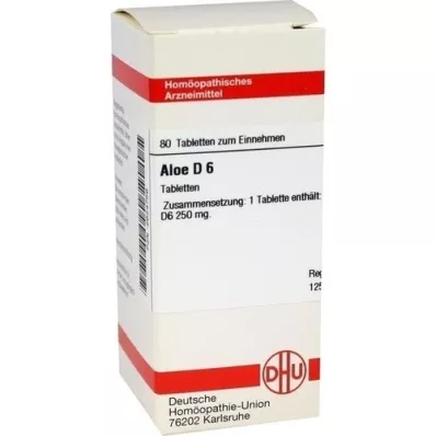 Aloe D 6, 80 tk Aloe D 6, 80 tk