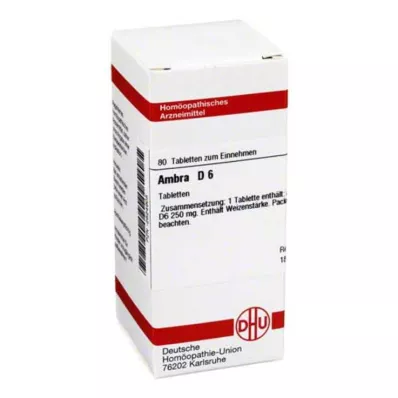 AMBRA D 6 tabletti, 80 tk AMBRA D 6 tabletti, 80 tk