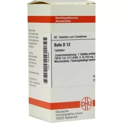 BUFO D 12 tabletti, 80 tk BUFO D 12 tabletti, 80 tk