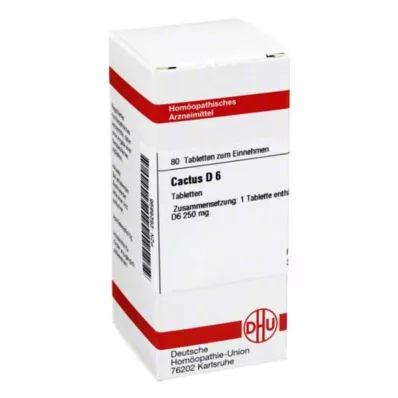 CACTUS D 6 tabletti, 80 tk