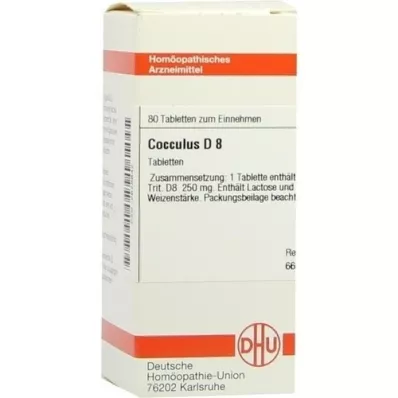 COCCULUS D 8 tabletid, 80 tk COCCULUS D 8 tabletid, 80 tk