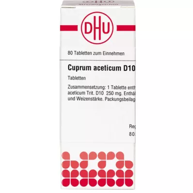 Cuprum Acet D10, 80 tk Cuprum Acet D10, 80 tk