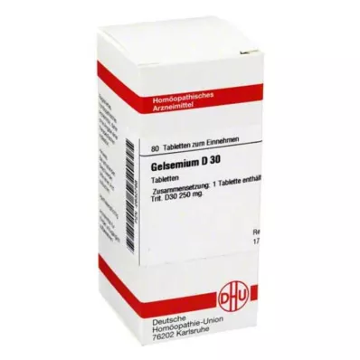 GELSEMIUM D 30 tabletti, 80 tk GELSEMIUM D 30 tabletti, 80 tk