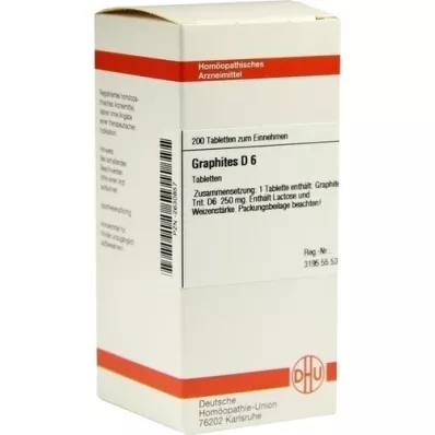 GRAPHITES D 6 tabletid, 200 tk GRAPHITES D 6 tabletid, 200 tk