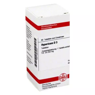 HYPERICUM D 3 tabletti, 80 tk