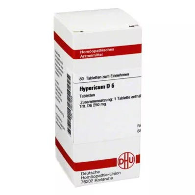 HYPERICUM D 6 tabletti, 80 tk