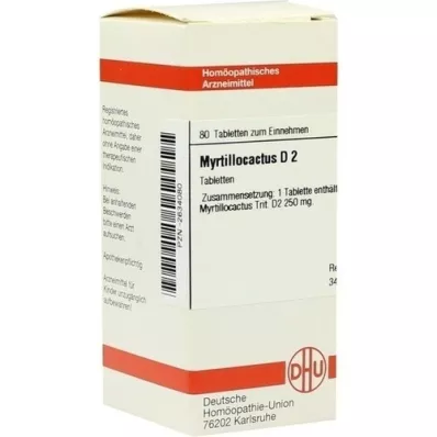 MYRTILLOCACTUS D 2 tabletid, 80 tk