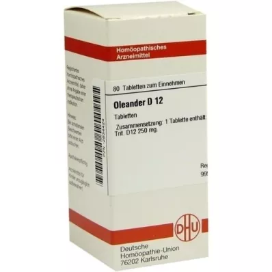 OLEANDER D 12 tabletid, 80 tk OLEANDER D 12 tabletid, 80 tk