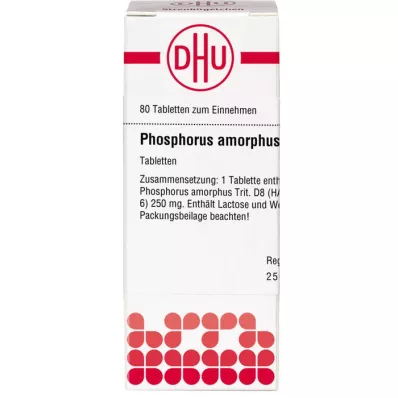 PHOSPHORUS AMORPHUS D 8 tabletid, 80 tk PHOSPHORUS AMORPHUS D 8 tabletid, 80 tk
