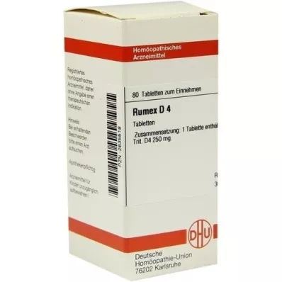 RUMEX D 4 tabletid, 80 tk RUMEX D 4 tabletid, 80 tk