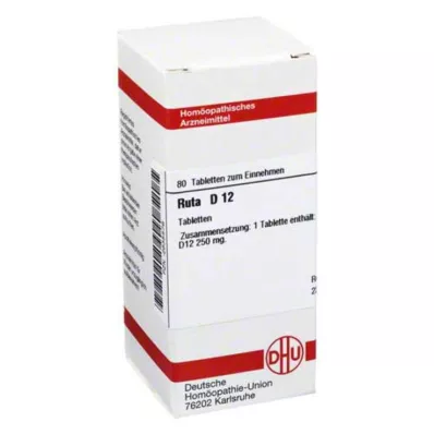 RUTA D 12 tabletti, 80 tk