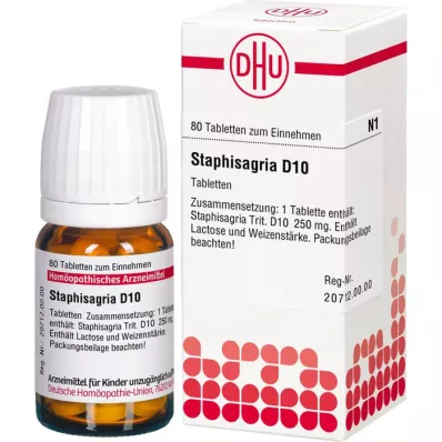 Staphasagria D10, 80 tk