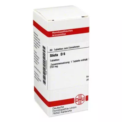 STICTA D 6 tabletti, 80 tk STICTA D 6 tabletti, 80 tk
