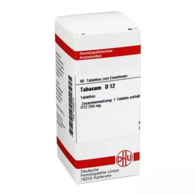 TABACUM D 12 tabletti, 80 tk TABACUM D 12 tabletti, 80 tk