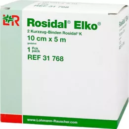 ROSIDAL Elko 10 cmx5 m lühivenitav side, 2 tk