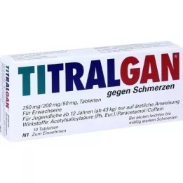 TITRALGAN tabletid valu jaoks, 10 tk