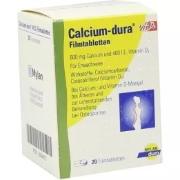 CALCIUM DURA Vit D3 kilega kandes tabletid, 20 tk