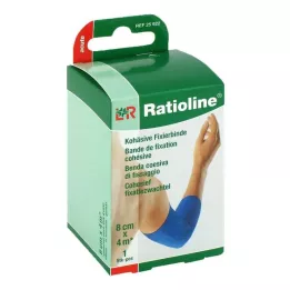 RATIOLINE äge fikseeriv side kohesiiv 8 cmx4 m sinine, 1 tk