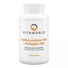HYALURONSÄURE 100+kollageeni 400 kapslit, 120 tk