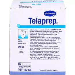 TELAPREP ettevalmistav tampoon ebasteriilne suurus 1 väike, 1000 tk