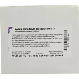 AURUM METALLICUM PRAEPARATUM d 15 ampulli, 5x10 ml