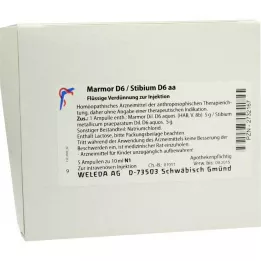 MARMOR D 6/Stibium D 6 aa ampullid, 5X10 ml