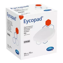 EYCOPAD Silmakompressid 56x70 mm steriilsed, 25 tk