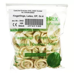 FINGERLING Lateks OP Suurus 4, 100 tk