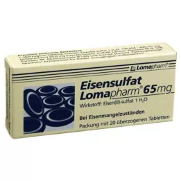 EISENSULFAT Lomapharm 65 mg kaetud tabletid, 20 tk