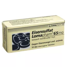 EISENSULFAT Lomapharm 65 mg kaetud tabletid, 50 tk