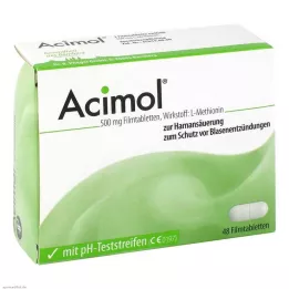 ACIMOL pH testribadega õhukese polümeerikattega tabletid, 48 tk