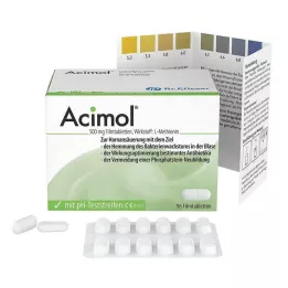 ACIMOL pH testribadega õhukese polümeerikattega tabletid, 96 tk