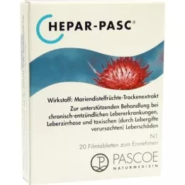 HEPAR PASC kilega kaetud tabletid, 20 tk