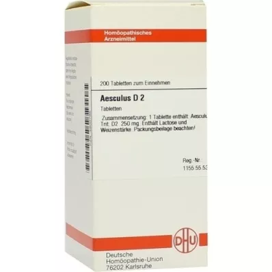 AESCULUS D 2 tabletid, 200 tk