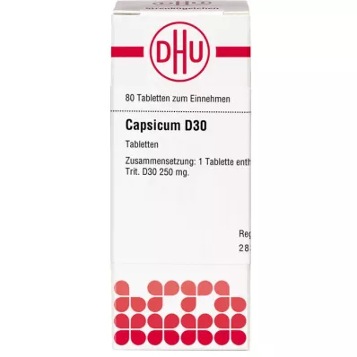 CAPSICUM D 30 tabletid, 80 tk